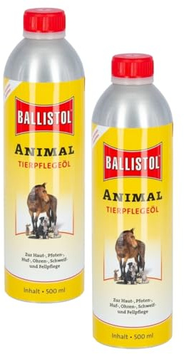 RL24 Ballistol Lot de 2 flacons d'huile de soin pour animaux avec effet en profondeur - Soin doux pour chevaux, chiens, etc. - Soin idéal pour la queue, le pelage et les sabots - Pour la maison, la