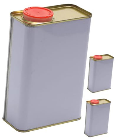jojofuny Fournitures pour Peintres 3 Bidons De Peinture en Fer Bouteille De Stockage Hermétique Réservoir De Peinture Industriel