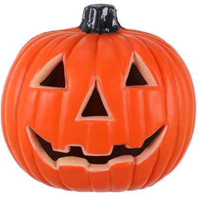 YULONGESS Zucca di Halloween Con Illuminazione LED - Decorazione Grande per Ingresso e Finestre - Plastica