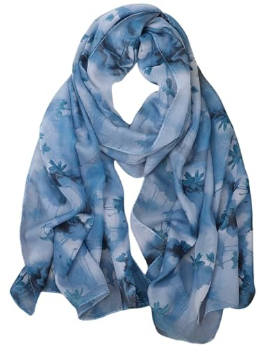 FAIRYGATE Ladies Scarves Long Soft Chiffon Neck Scarf for Women Shawl Wrap Scarfs