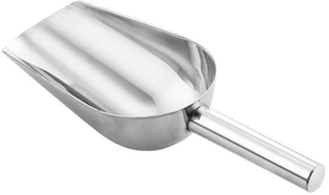 Pelle à farine pour grains de café | Pelle à glace de cuisine en acier inoxydable pour machine à glaçons, pelle tout usage en métal, pelle utilitaire pour grains de café, nourriture, bonbons, farine,