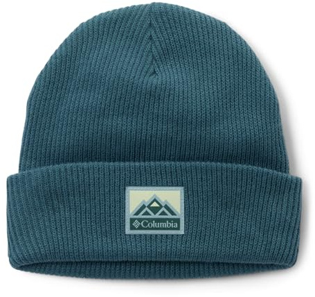 Columbia Unisex Whirlibird Cuffed Beanie, Beanie, Everblue/Mountains, One Size