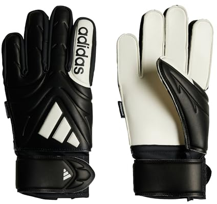 adidas Unisex Kids COPA Goalkeeper Gloves Match FINGERSAVE JUNIOR, Black/White, 7