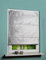 Magnetrollo Raffrollo Fenster-Gardine Raffgardine Ösenrollo Vorhang Dekostoff mit Kreisen und Blende Lurex MIT Fensterhaken in Farbe Natur Silber 1 Stück BxH: 45 x 130 cm