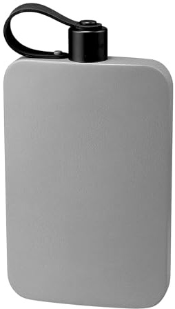 Flat Water Bottle - Flat Water Bottle for Handbag | Flats Water Bottles 500 ml | Stainless Steel Sports Water Bottles with Lid | 500 ml Tumbler for Es