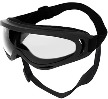 Galatée Gafas para Perros, Gafas De Sol para Perros con Correa Ajustable, Protección UV, Gafas De Sol para Cachorros a Prueba De Viento, Adecuadas para Conducir Al Aire Libre(Lentes Transparentes)