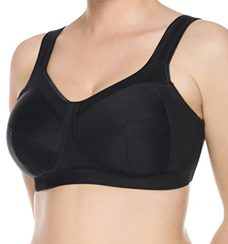 Ulla Dessous - Kate - Sport und Entlastungs-BH ohne Bügel (105 I Schwarz)
