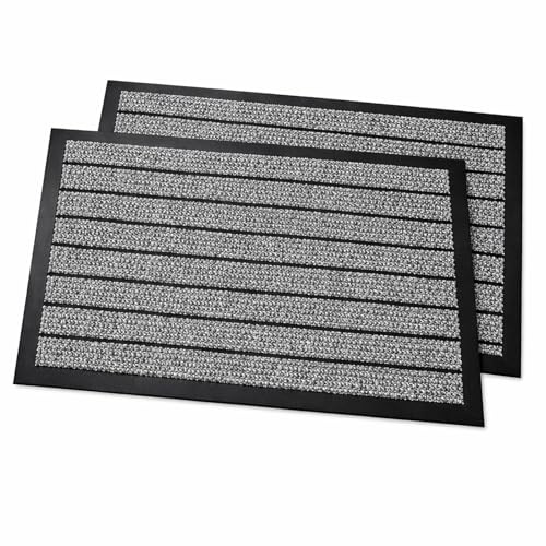 1a-Handelsagentur Tappetino Raccolta Sporco DIV. MOD. Misure & Colori - Grigio Chiaro, 77x50 cm