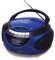 Metronic 477129 - Radio CD portátil con Bluetooth y puerto USB/SD/MMC: reproduce MP3, 2x1W, azul