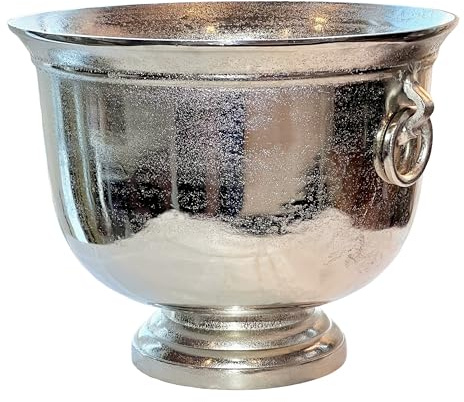 WHW Whole House Worlds Oversized Luxury Champagne Bucket with Old World Panache, 17.75 Inches, (45 cm) Grand Hotel Collection