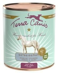 Terra Canis, spannmålsfri hundburk, häst 6 x 800 g hundmat