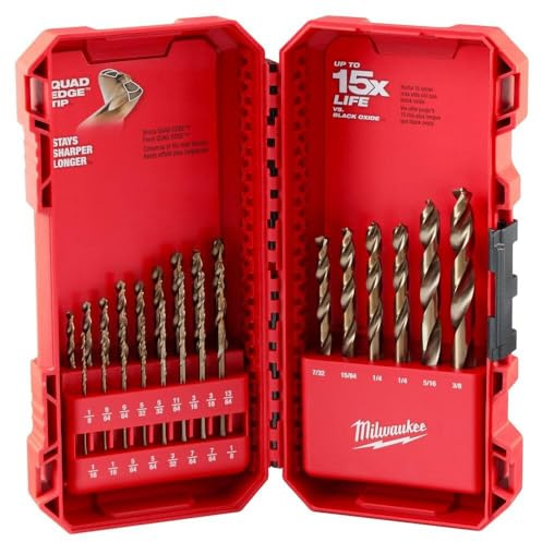 Milwaukee Electric - 23 PC RED Helix Cobalt Drill BIT Set