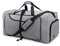 Vogshow Reisetasche große Faltbare, Weekender Übernachtungstasche Seesack wasserdicht Sporttasche mit Schuhfach für Männer und Frauen (Grau, 80L)
