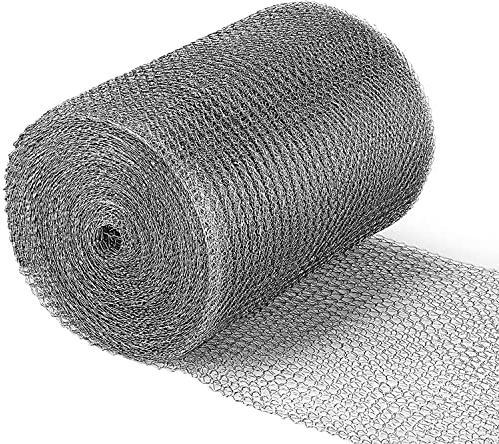 DARENYI Drahtgitter Feinmaschig Wire Mesh Edelstahl Maschendraht Schädlingsschutzgitter Nagetiersicher Mesh Mäusegitter für den BAU von Löchern und Schädlingsbekämpfungsnetzen (9M x 12.7CM)