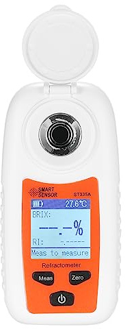 ST335A LCD digital refraktometer bärbar handhållen honung refraktometer ATC socker procent testare socker koncentration detektor socker lösning innehåll testverktyg sakarometer 0-35% brix