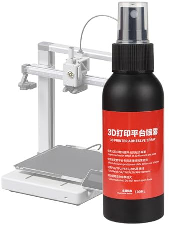Pegamento para impresora 3D, spray adhesivo de 100 ml para bandeja caliente, evita la deformación, alta adherencia para nivelación de la bandeja y fijación de modelos de impresión 3D