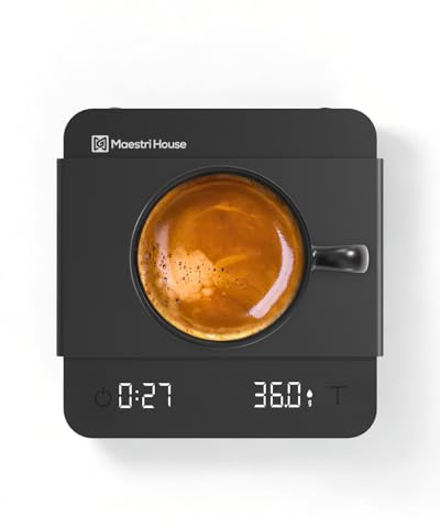 Maestri House S1 Air Ultra-Slim Espresso Coffee Scale with Timer, 0.1g