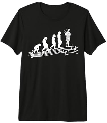 Cornemuseur Écossais Bagpipe-Sound Evolution Cornemuse T-Shirt Haut de Gamme