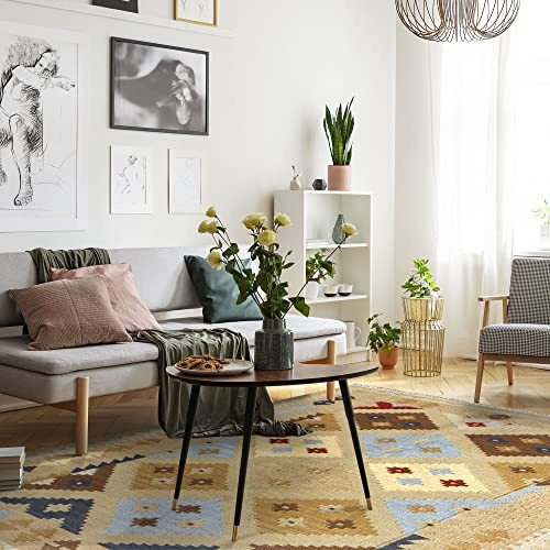 HAMID - Alfombra Kilim Lori con Diseño Moderno - 100% Lana - Alfombra Tejida a Mano - Alfombra de Pasillo, Salón, Dormitorio, Sala de Estar, Entrada (D.2, 230x160 cm)…