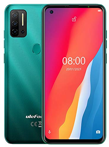 Ulefone Android 11 Smartphone ohne Vertrag, Note 11P 4G Handy, Helio P60 Octa-Core 8GB+128GB, Dual-SIM + Dedizierte 2TB SD-Erweiterung, 48MP Quad-Kamera,6,55’’ HD+ Bildschirm, Fingerabdruck Grün