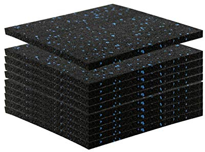 Theilo Gummigranulatunterlage 8 x 155 x 155 mm Stelzlager Pads 10 Stück Vorteilspackung
