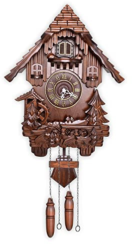 Kendal Cuckoo Clock Vintage Wall Clock Handcrafted Wood Cuckoo Clock Black Forest House Home Decor MX207C