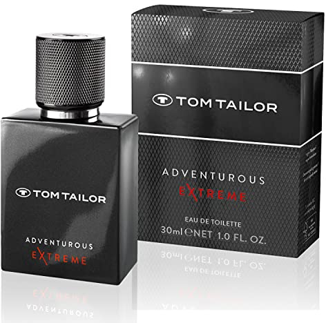 Tom Tailor Parfüm Herren Adventurous EXTREME for him 30ml I maskulines Eau de Toilette Herren für Abenteuerlustige Männer I belebende Kombination aus Safran, Kaschmirholz & Ambra I Ledrig & holzig