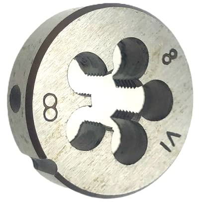 0.305-32 (.305x32) Die RH 8V1-32 Round Die Thread 0.305 x 32 Cutting Tool Right Hand, 0.305-32 Die RH Replacement for Schrader Tyre Valve Machine Tool 0.305X32 Die