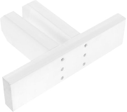 Sosoport Supporto Per Piedini Di Recinzione in Legno Piccolo Per Giardino e Prato, Base Stabile Per Recinzioni, Kit Accessori Facile Da Installare e Sicuro Superficie Liscia Bianca