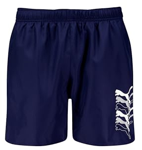 Puma Pantalones Cortos Swim Men Cat Mid 1P, Azul Marino, M