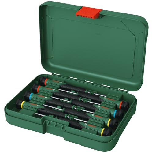 Bosch Set de tournevis 8 pcs (pour bricolage/modélisme/artisanat embouts précis et magnétiques PH/TX/HEX/Plat)