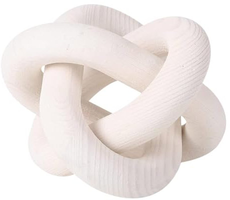 Decorazione Del Nodo In Legno - Catena Di Collegamento Intagliato Decorativo, Accenti Di Decorazione Per Piccoli Scaffali | Dichiarazione Fatta A Mano Ornamento Per Finestre E Scrivanie Al Dettaglio,