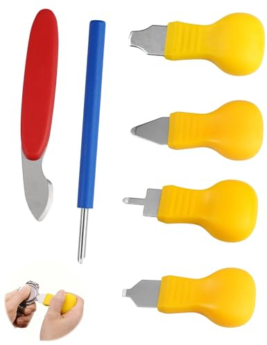 Yotlein Uhrendeckelöffner 6 Stück, Uhrengehäuseentfernung, Uhrengehäuse Entferner Tool Kit, Gehäuseöffner Uhr, Uhr Batteriewechsel Werkzeug für Verschiedene Arten von Uhren