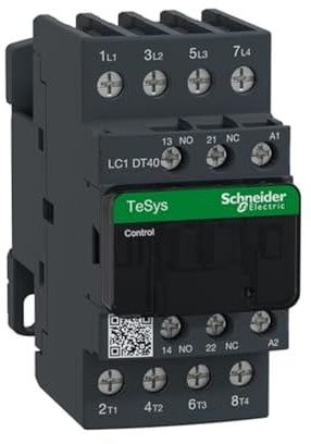Schneider Electric, TeSys D contactor - 4P(4 NO) - AC-1 - <= 440 V 40 A - 230 V AC 50/60 Hz coil, LC1DT40P7
