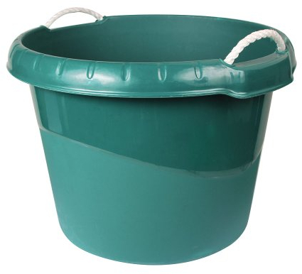 Kerbl 323539 Wasser- und Futtertrog ca. 45 L, grün