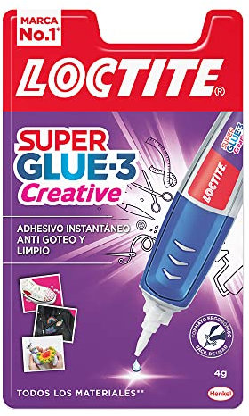 Loctite Super Glue-3 Creative Pen, adhesivo transparente con forma de bolígrafo, pegamento instantáneo y universal antigoteo, fácil de usar y de gran precisión, 1x4 g, El embalaje puede variar