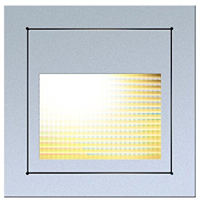 CLE YK Wandeinbauleuchte lsquare Open TRAP NV EBL max. 20W grau