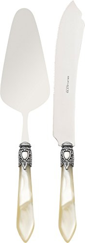 Bugatti oxbam-n3220/21 Oxford, 2-teiliges Set Service für Kuchen Stahl/ABS Elfenbeinfarben 21 x 18 x 3 cm