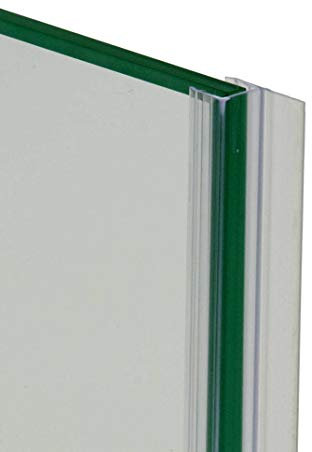 220cm - Guarnizione per box doccia di ricambio, verticale, trasparente con aletta morbida da 10mm, adatta per vetro 6mm-GBM6/8