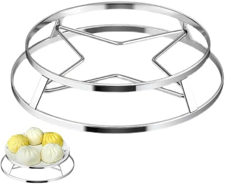 Dessous de Plat en Acier Inoxydable, Support d'isolation Thermique épaissi | Grille à vapeur lavable au lave-vaisselle | Support d'isolation thermique épais pour poêles à frire, casseroles et assiette