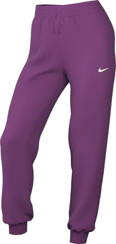 Nike Sportswear Phoenix Fleece Damen-Trainingshose Mit Mittelhohem Bund, Hot Fuchsia/Sail, FZ7626-518, S