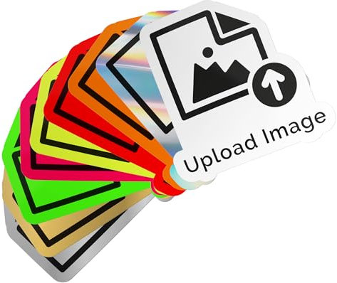 ERREINGE Adesivo Personalizzato in PVC - Stampa Immagine o Design Personalizzati - Alta Qualità, Resistente all'Acqua e ai Raggi UV - Ideale per Auto, Moto, Laptop e Pareti lisce (10 cm)