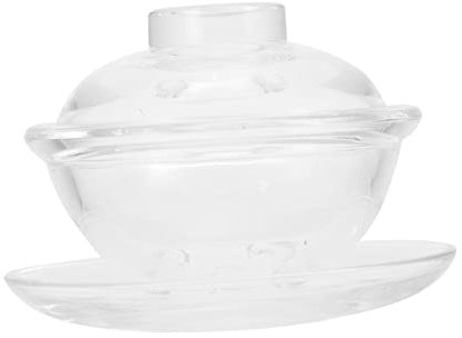 UTHCLO 1set Ciotole Trasparente Con Coperchio Stile Giapponese Per Dessert e Antipasti Per Eventi e Ristoranti Capacità