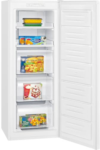 Bomann® Gefrierschrank Nofrost | freistehender Tiefkühlschrank | 161L | Total No Frost - nie wieder abtauen | MultiAirflow-System | Türanschlag wechselbar | Schnellgefrierfunktion | GS 7362 weiß