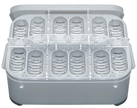 Caja de cultivo de reptiles – 12 GRIDS – Caja de cultivo | Reptiles eclosionar Huevos Incubadoras | Incubadora de huevos para incubar reptiles Huevos Dragón Huevos Rastro de lagartos Gecko Scorpion