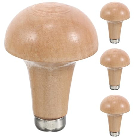 EXCEART 4 manici per bulino in legno, manico ergonomico per lima in legno di ricambio per strumenti per incisione bulino in metallo, accessori per la lavorazione del