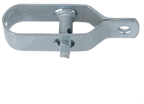 Rehoetom Tendeur de fil en acier galvanisé pour clôture de jardin - 105 x 29 x ,5 mm - Résistant à la rouille - Revêtement argenté/vert (A)