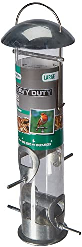 Gardman Heavy Duty Vogelfutterstation – Vogelfutterspender in schwerer Metallausführung mit 4 Plätzen – Futterstation für Vogelfutter, Sonnenblumenkerne und Erdnüsse