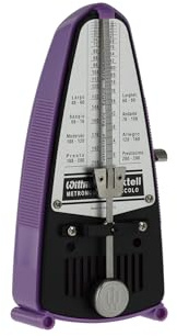 Wittner Metronom Taktell Piccolo Serie 830 - Plasthölje - Utan klocka - Fliederviolett - Mekanisk uppvridning - Inga batterier behövs - Tillverkad i Tyskland