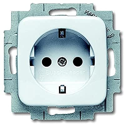 Busch-Jaeger 20EUCKS-214 BUSC Steckdoseneinsatz SCHUKO 20 EUCKS-214 Steckdosen-Einsatz Mit Kinderschutz, weiß